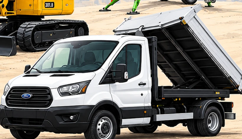 Ilustrační vizualizace sklápěče Ford Transit